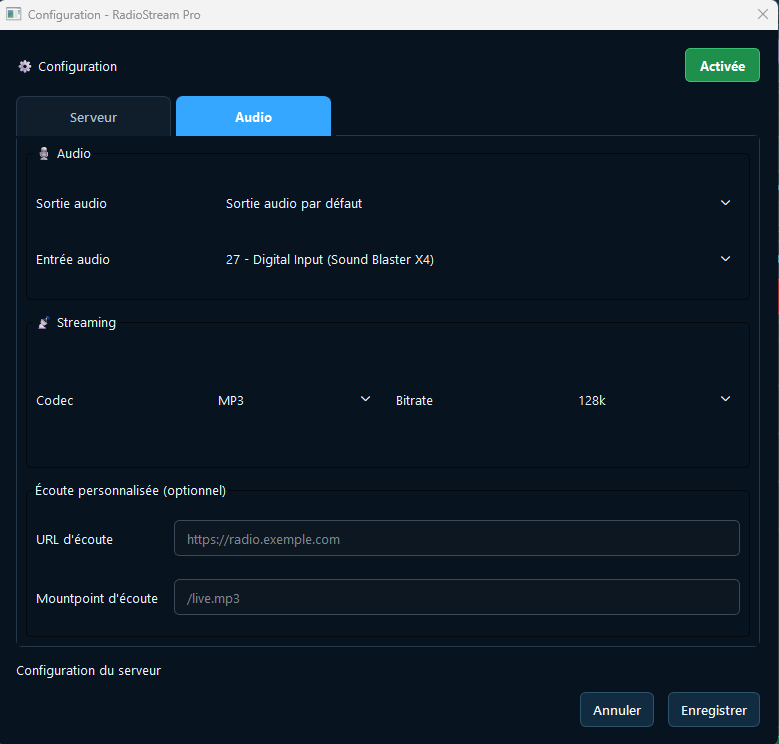 Fiksem Broadcast Studio Audio Configuration